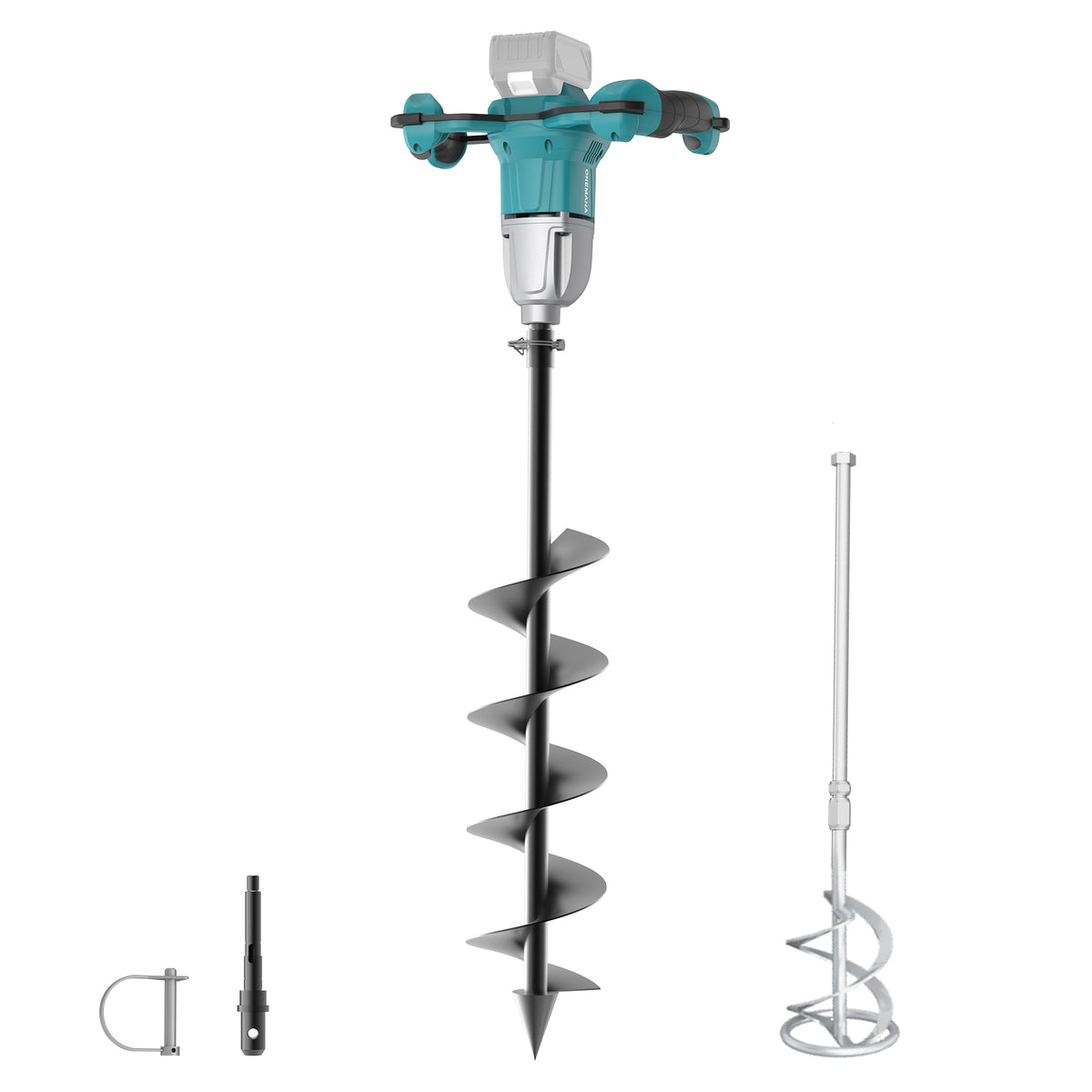 Onamana Cordless Earth Auger,125 RPM with 150mm Bit (Tool Only)