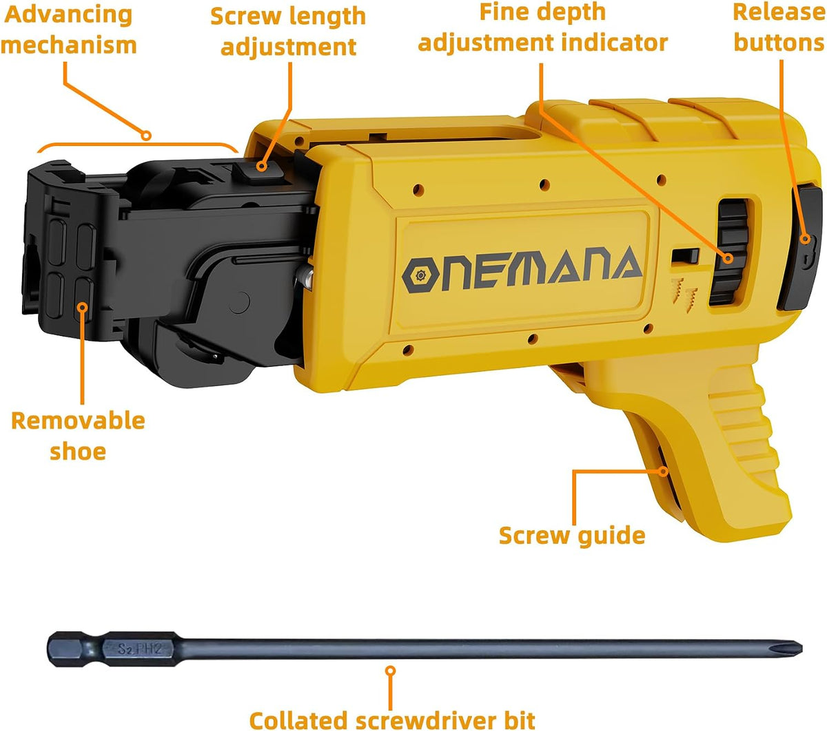 Collated Screw Gun Attachment, Suit for Dewalt DCF620B DCF630B