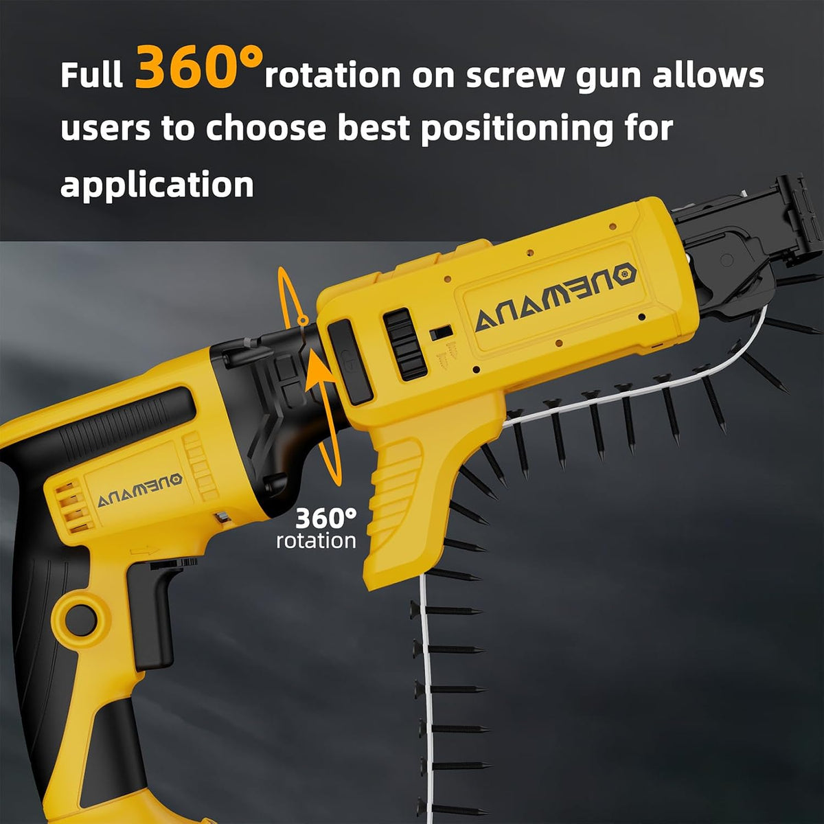 Collated Screw Gun Attachment, Suit for Dewalt DCF620B DCF630B