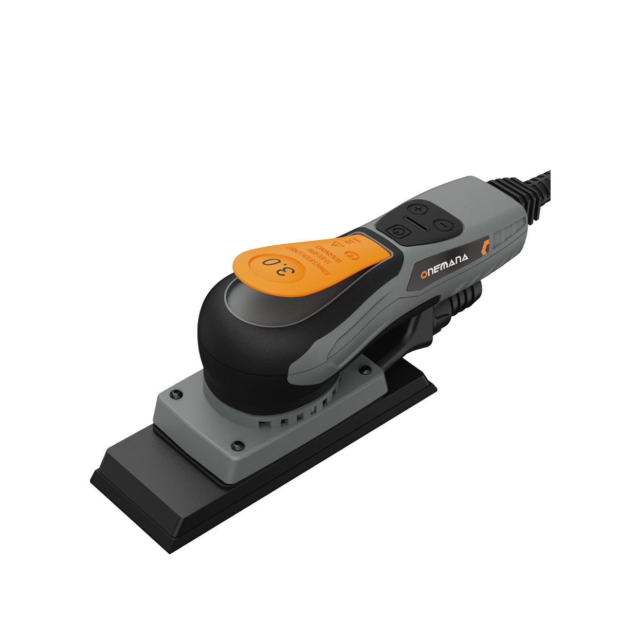 Onemana 350W Brushless Square Base Orbital Sander With Dust Collection