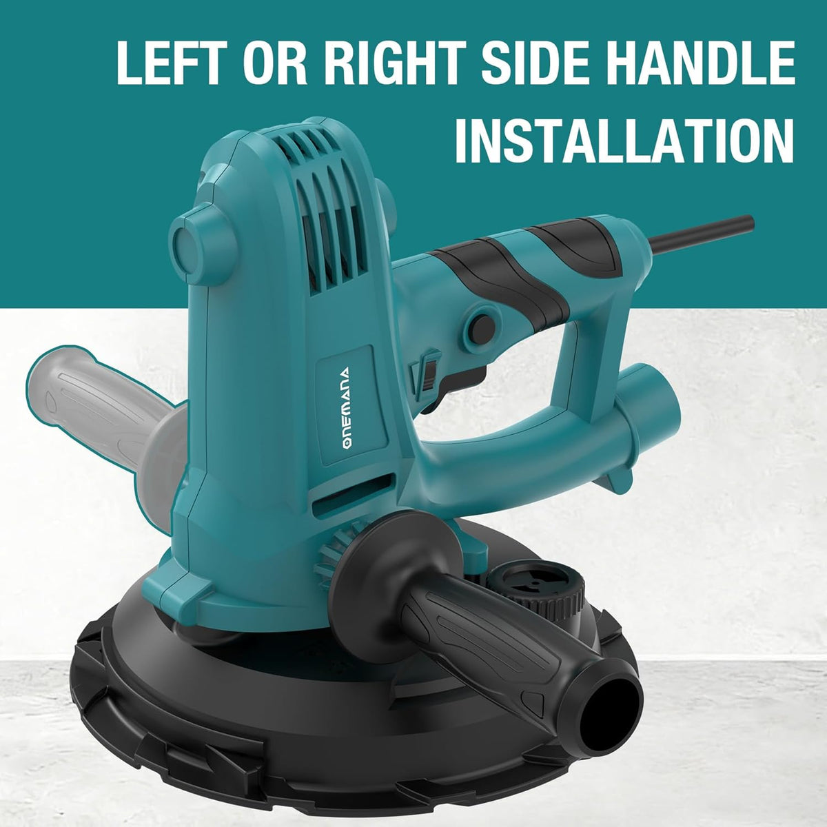 Onemana Electric Drywall Sander 750W with Vacuum Dust Collection Blue Color