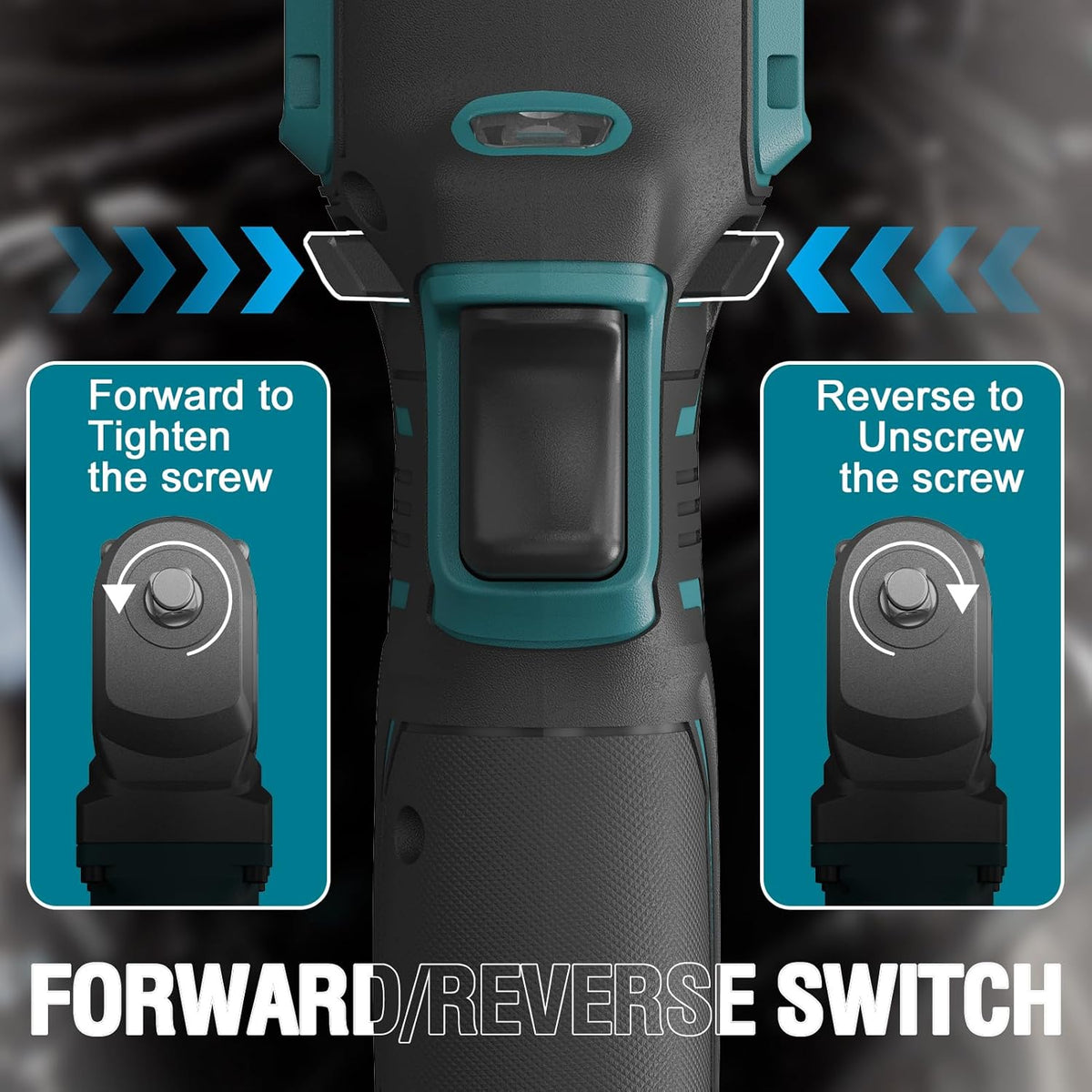 Onemana 20V Cordless Right-Angle Impact Wrench, Tool Only, 1/2"