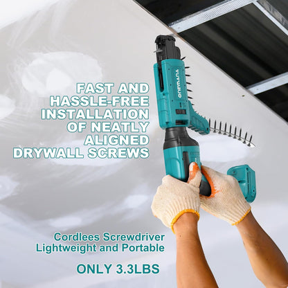 Onemana 20V Brushless Drywall Screw Gun, Tool Only, 4200RPM, Auto-Feed