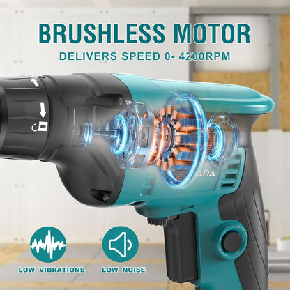 Onemana 20V Brushless Cordless Auto-Feed Drywall Screw Gun, 4200RPM