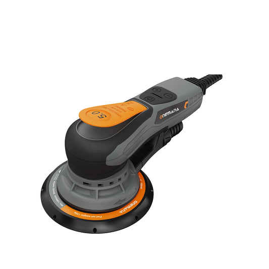 Onemana 350W Brushless 5.0mm Random Orbital Sander, 6" Variable Speed