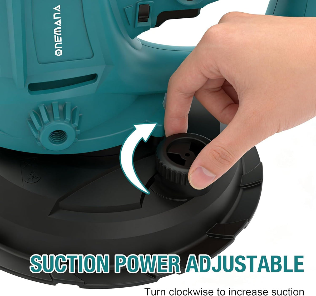Onemana Electric Drywall Sander 750W with Vacuum Dust Collection Blue Color
