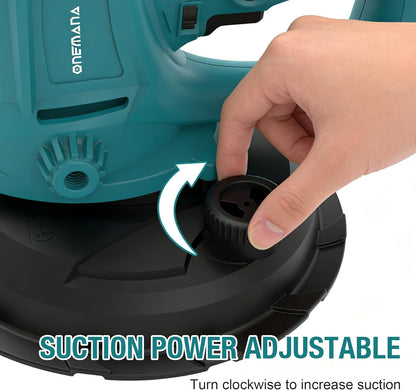 Onemana Electric Drywall Sander 750W with Vacuum Dust Collection Blue Color