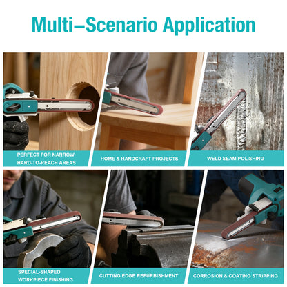 Onemana Cordless Brushless Belt Sander, 6-Speed,Dust Port（Tool Only）