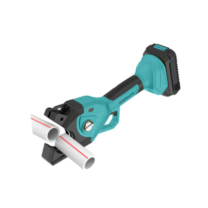 Onemana Cordless Electric Pipe Cutter 18V, 1-1/2" PVC Cutter Blue（Tool Only）