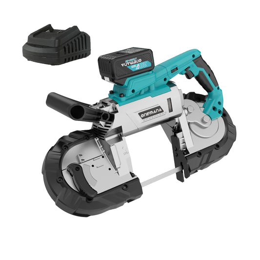 Onemana 20V Brushless Cordless Metal Band Saw, 5-Inch, 6-Speed