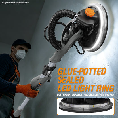 Onemana Flodable Drywall Sander with Vacuum, 820W Popcorn Ceiling Removal Tool