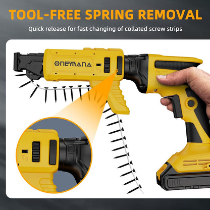 Collated Screw Gun Attachment, Suit for Dewalt DCF620B DCF630B