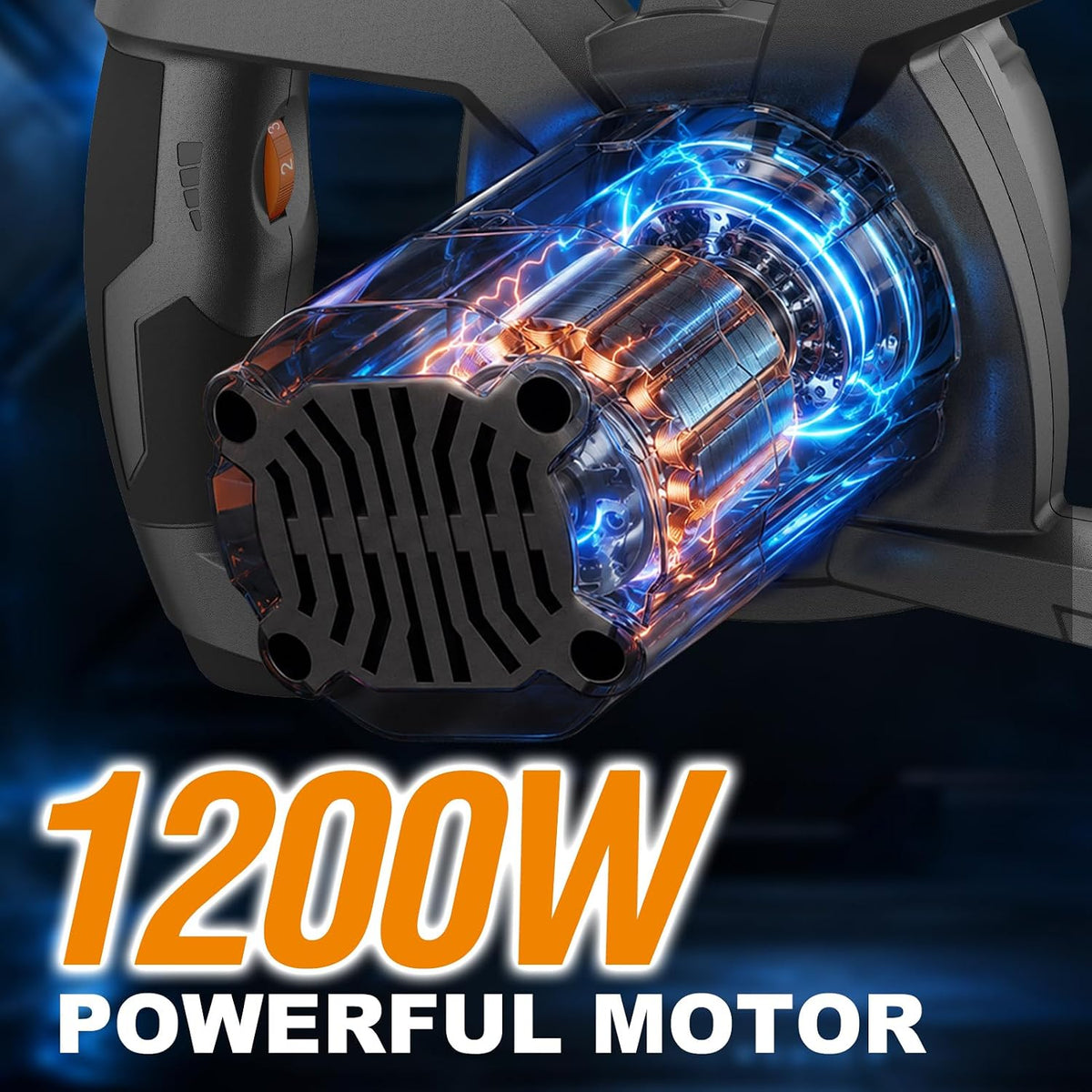 Onemana 1200W Electric Concrete and Paint Mixer with 120mm Paddle